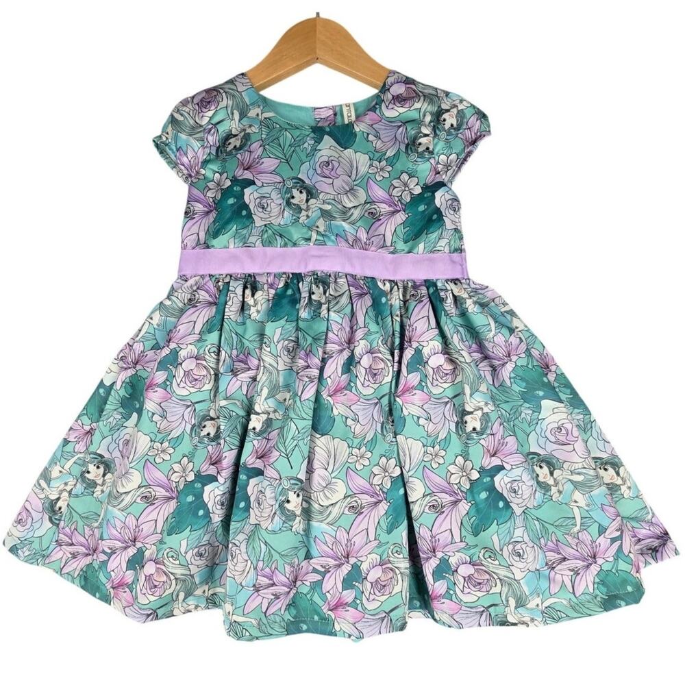 PANTALOONS JUNIOR GIRLS’ PRINCESS JASMINE FLORAL DRESS – SIZE 3–4 – MULTI-LAYER